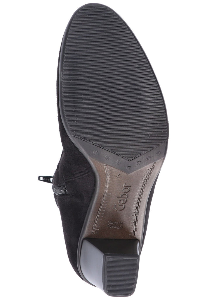 Gabor Stiefelette Textil Schwarz - surf4shoes