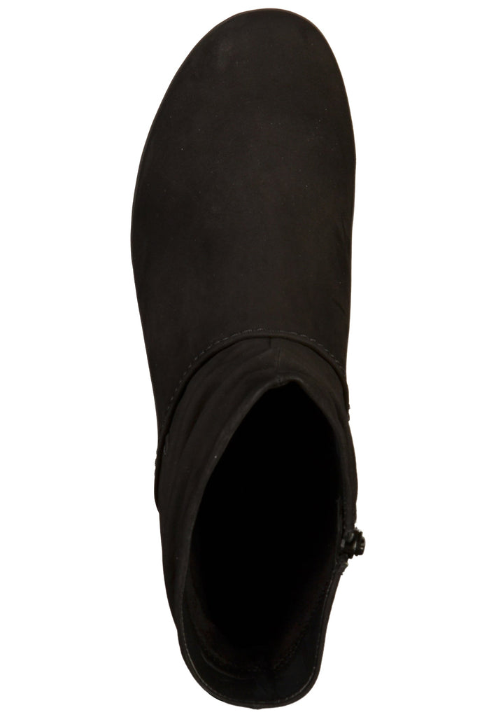 Gabor Stiefelette Nubukleder Schwarz - surf4shoes