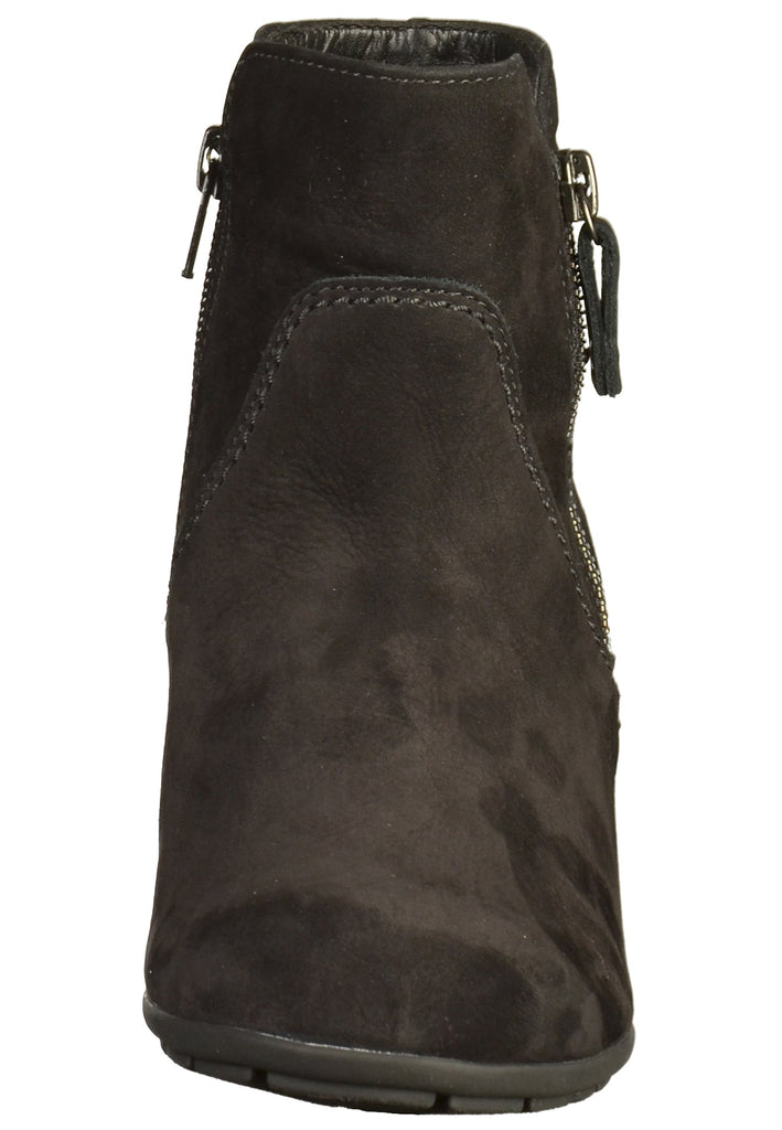 Gabor Stiefelette Nubukleder Schwarz - surf4shoes