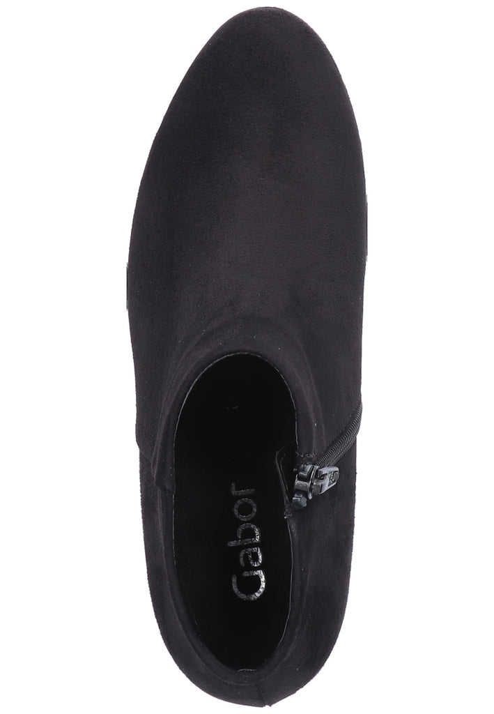 Gabor Stiefelette Lederimitat Schwarz - surf4shoes