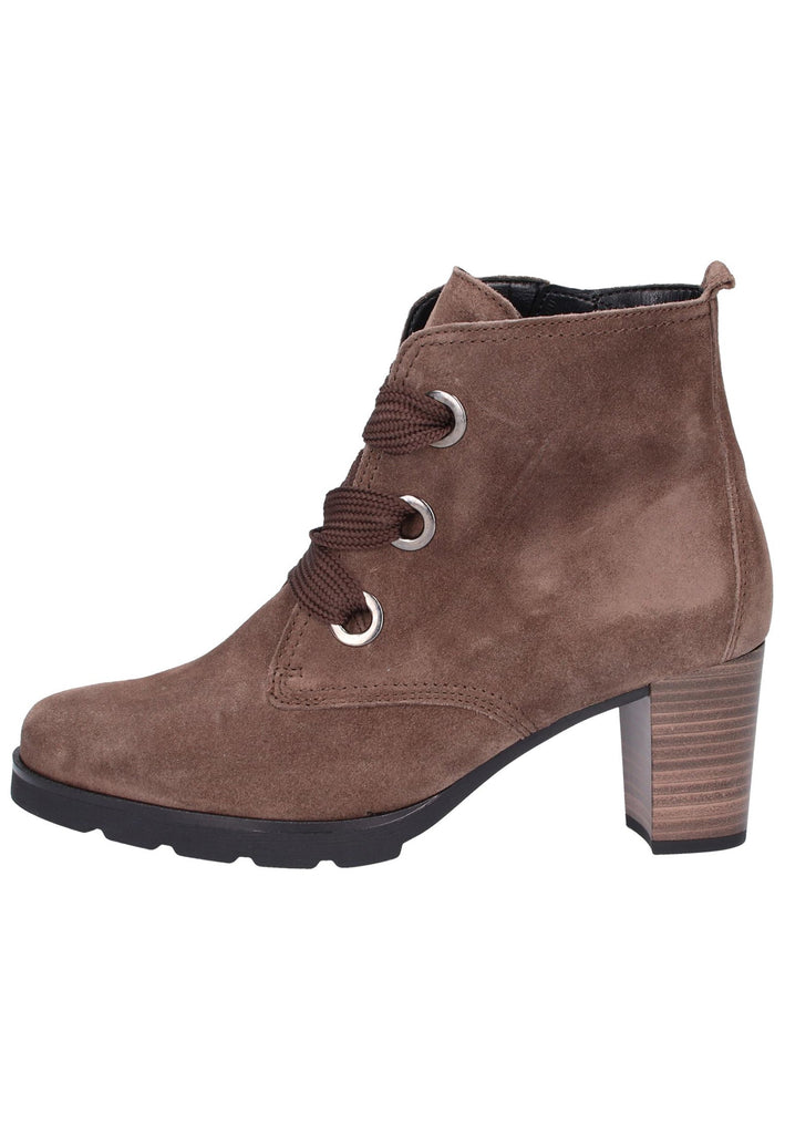 Gabor Stiefelette Veloursleder Braun - surf4shoes