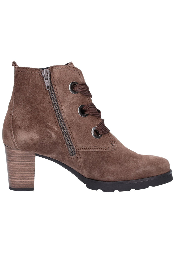 Gabor Stiefelette Veloursleder Braun - surf4shoes