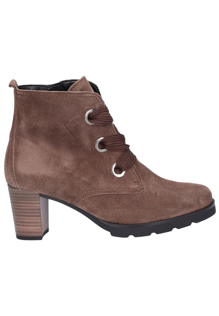 Gabor Stiefelette Veloursleder Braun - surf4shoes