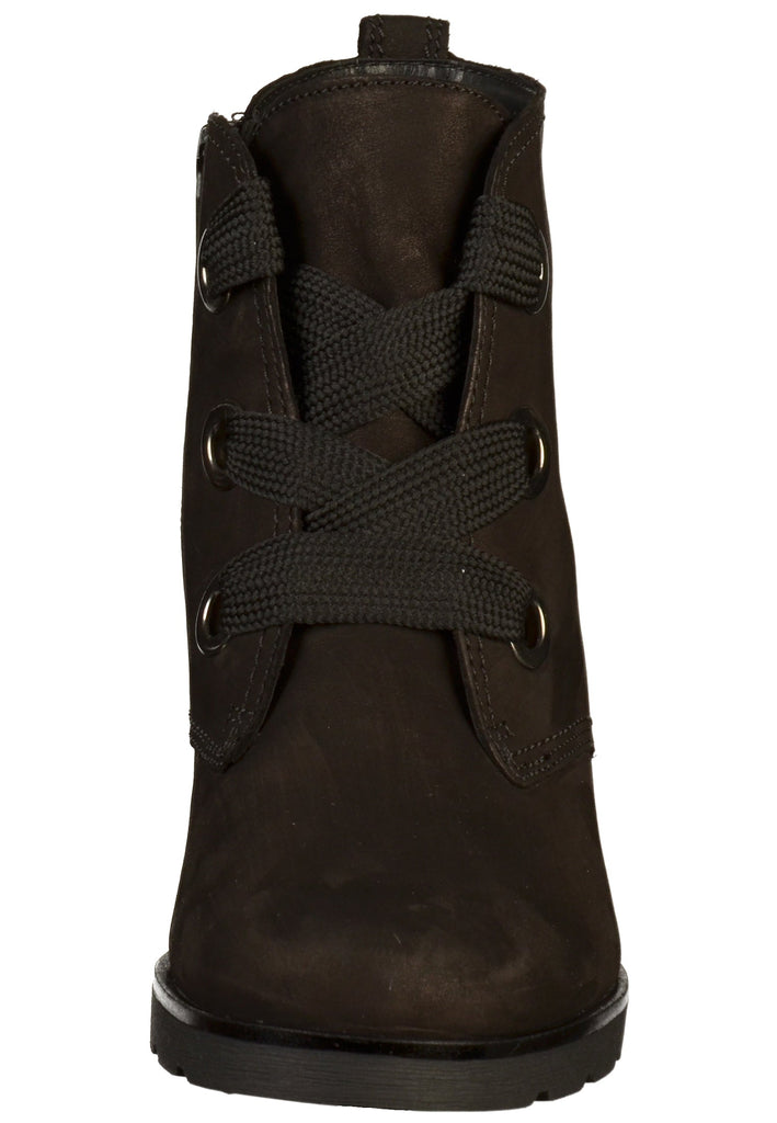 Gabor Stiefelette Nubukleder Schwarz - surf4shoes