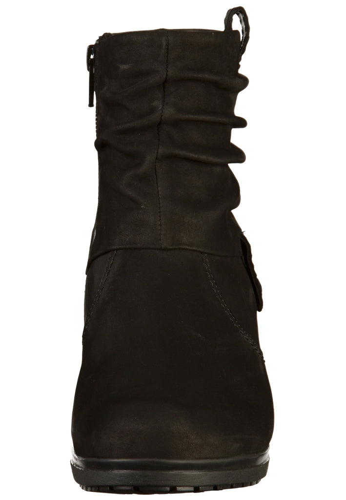 Gabor Stiefelette Nubukleder Schwarz - surf4shoes