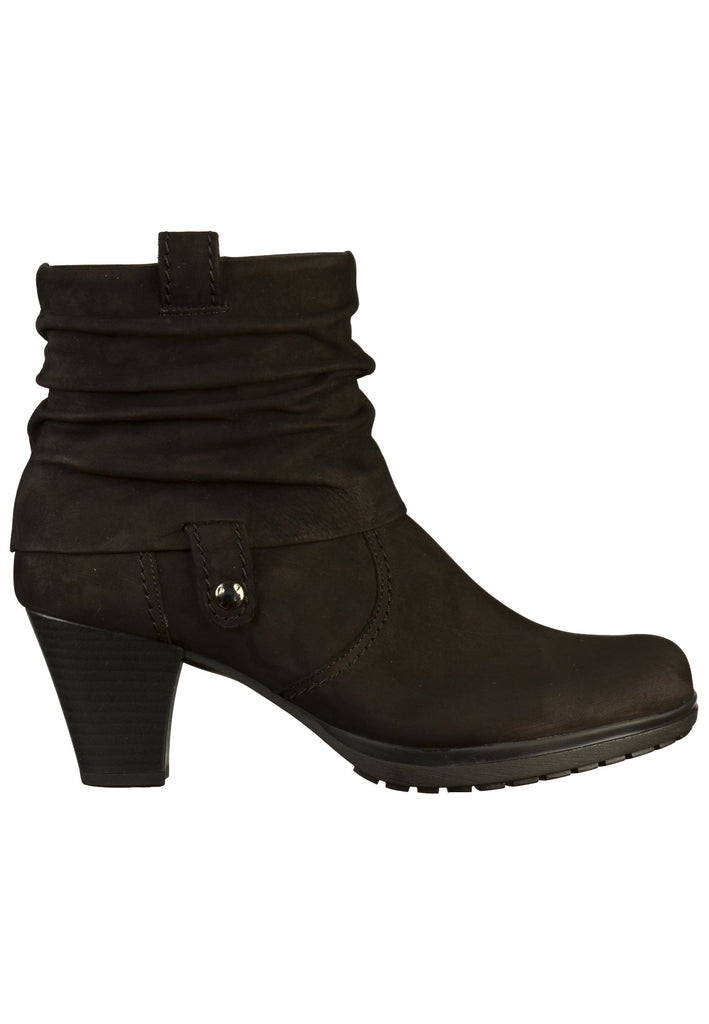Gabor Stiefelette Nubukleder Schwarz - surf4shoes
