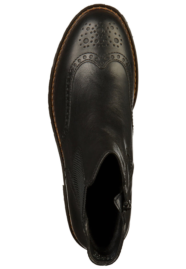 Gabor Stiefelette Leder Schwarz - surf4shoes