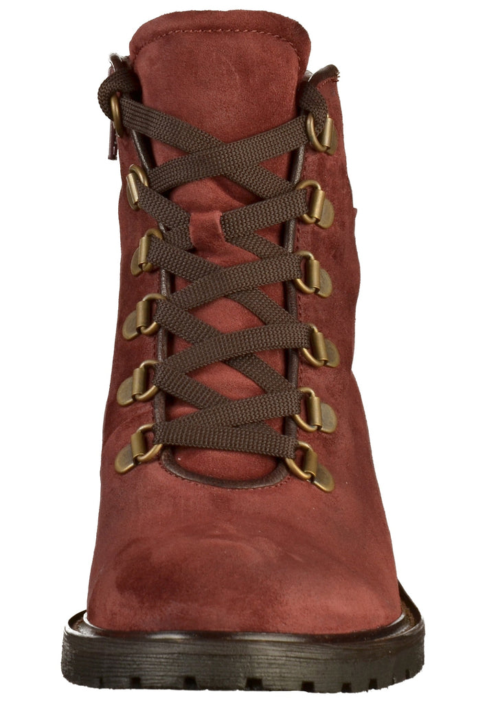 Gabor Stiefelette Nubukleder Dunkelrot - surf4shoes