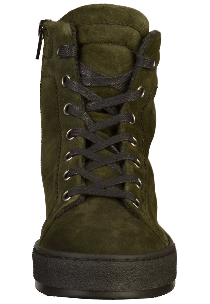 Gabor Stiefelette Veloursleder Oliv - surf4shoes