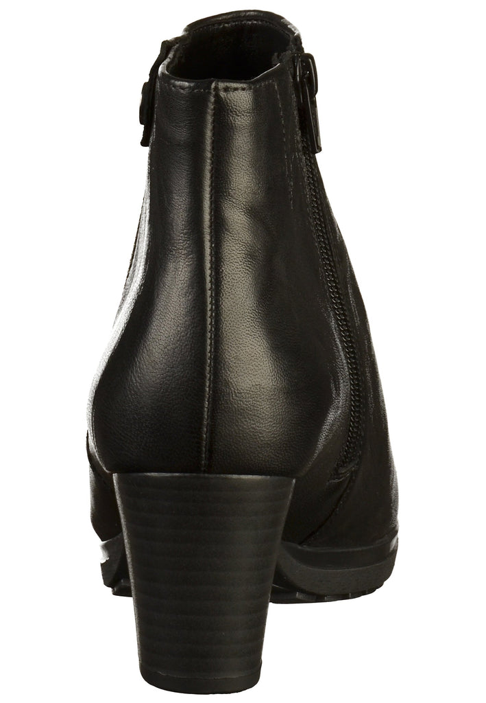Gabor Stiefelette Leder Schwarz - surf4shoes