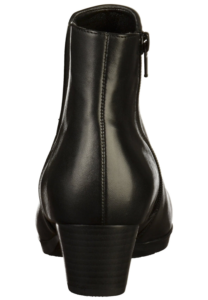 Gabor Stiefelette Leder Schwarz - surf4shoes