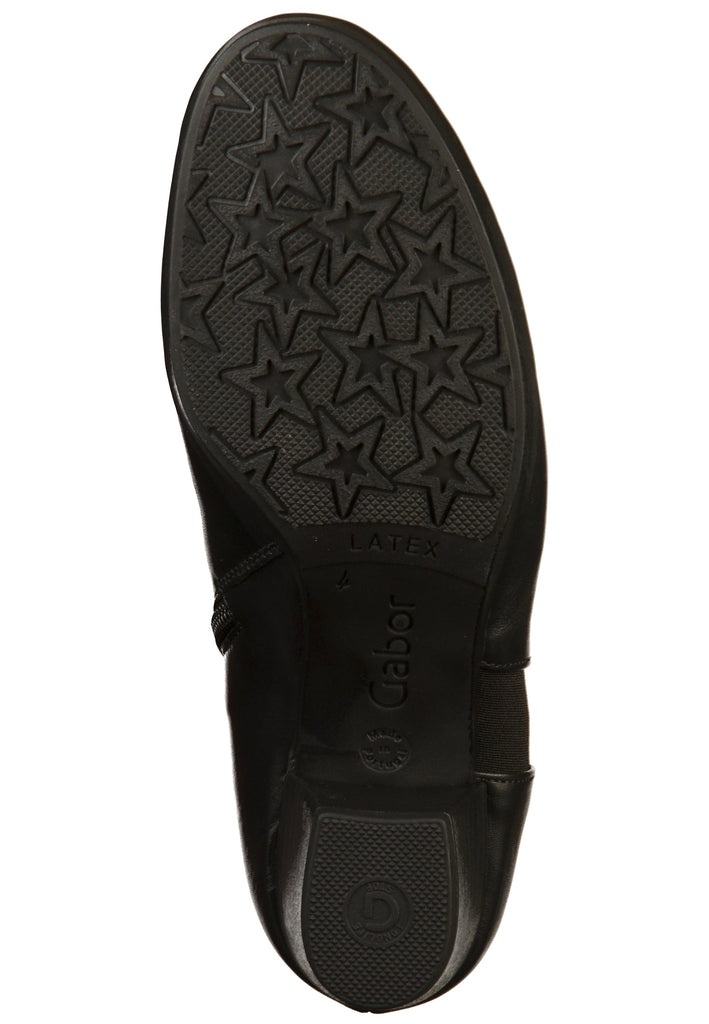 Gabor Stiefelette Leder Schwarz - surf4shoes