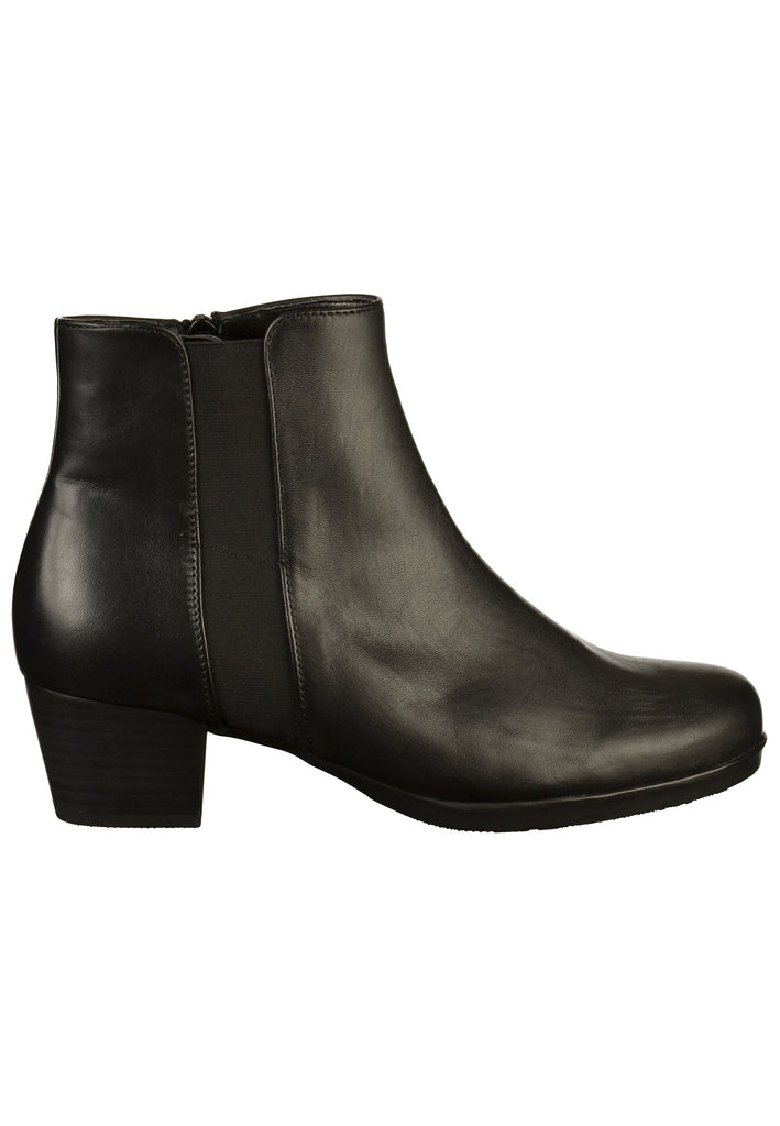 Gabor Stiefelette Leder Schwarz - surf4shoes