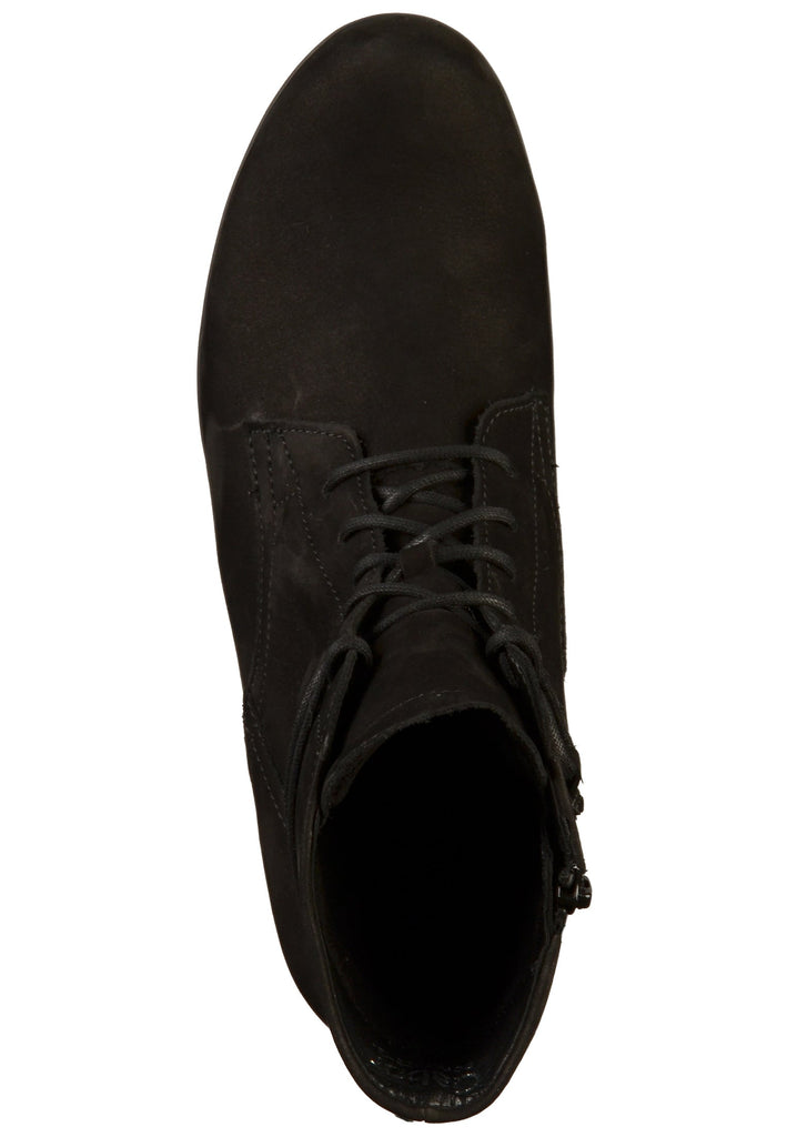 Gabor Stiefelette Nubukleder Schwarz - surf4shoes