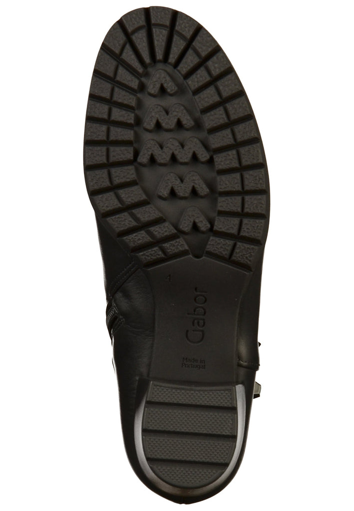 Gabor Stiefelette Leder Schwarz - surf4shoes
