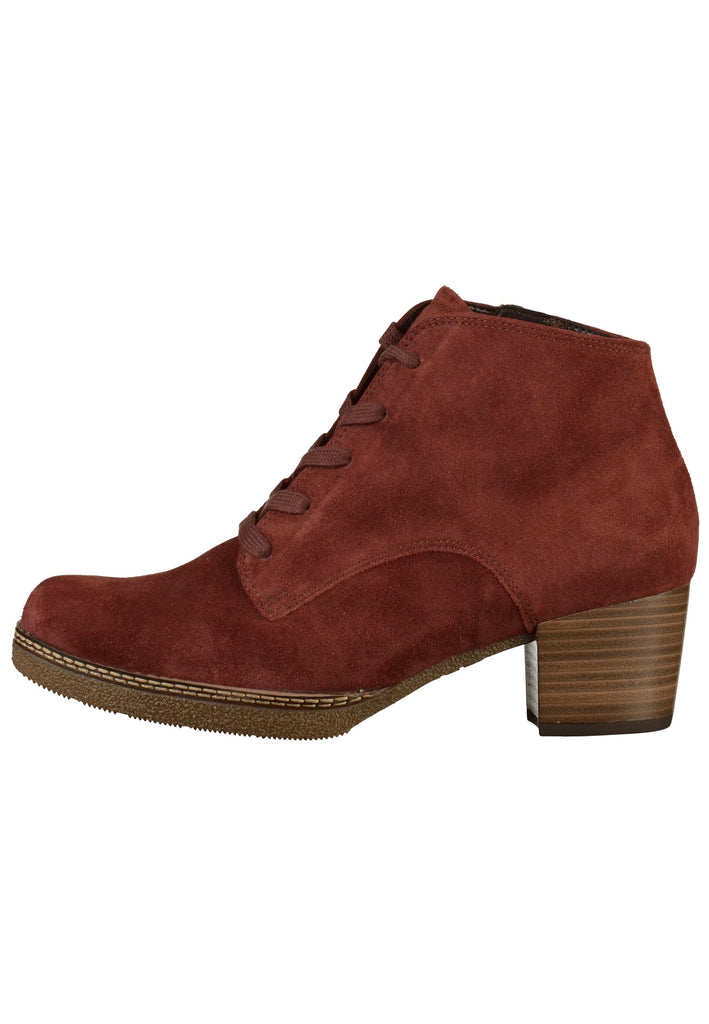 Gabor Stiefelette Veloursleder Rot - surf4shoes