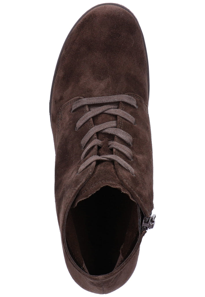 Gabor Stiefelette Nubukleder Braun - surf4shoes