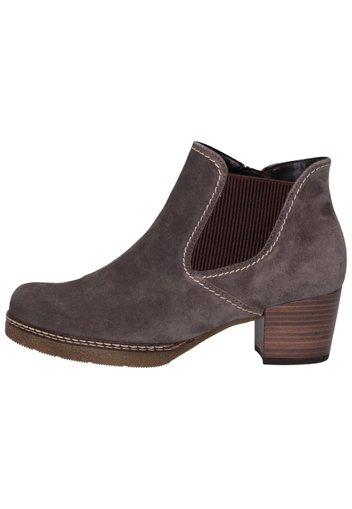 Gabor Stiefelette Veloursleder Grau - surf4shoes