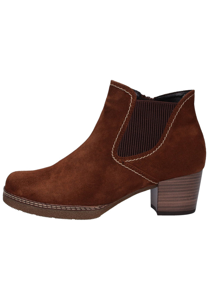 Gabor Stiefelette Veloursleder Braun - surf4shoes