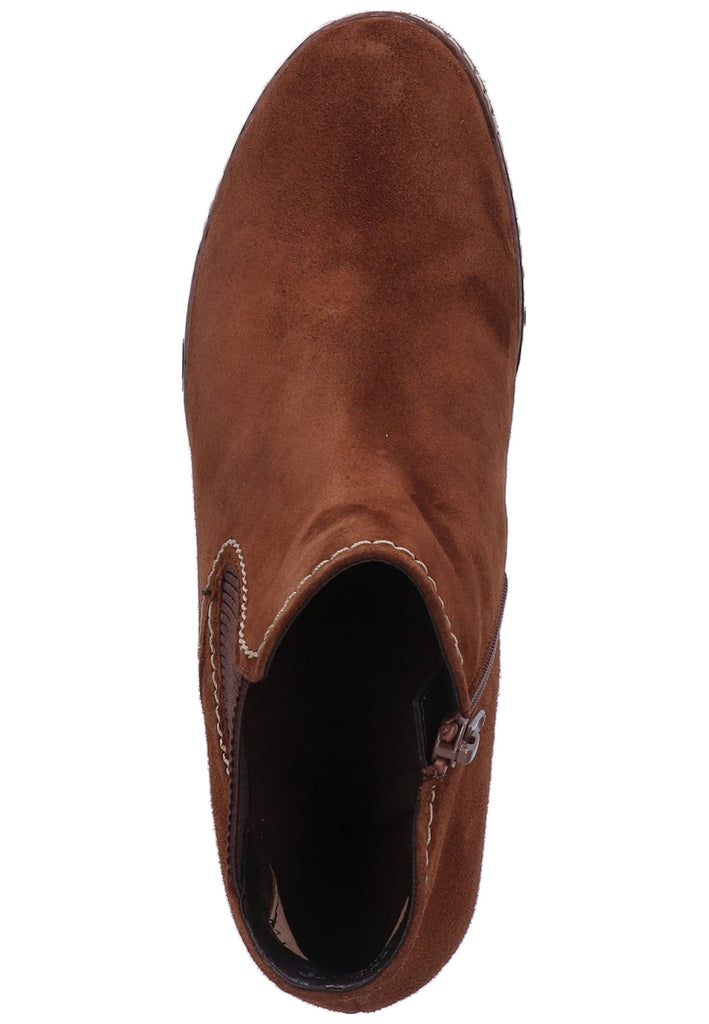 Gabor Stiefelette Veloursleder Braun - surf4shoes