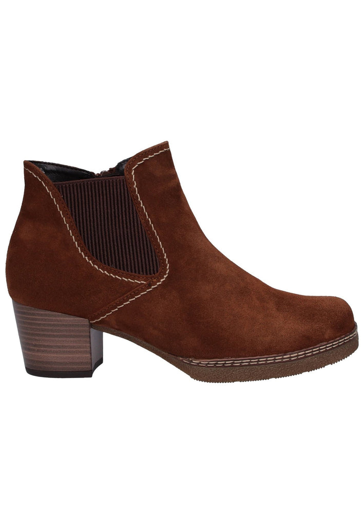Gabor Stiefelette Veloursleder Braun - surf4shoes
