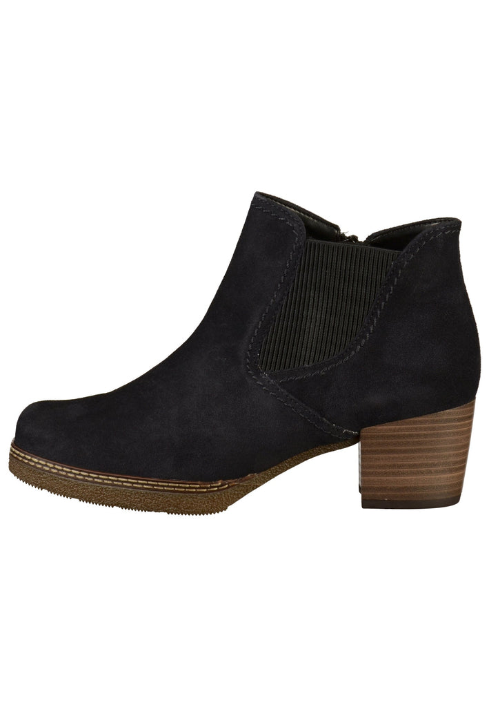 Gabor Stiefelette Veloursleder Blau - surf4shoes