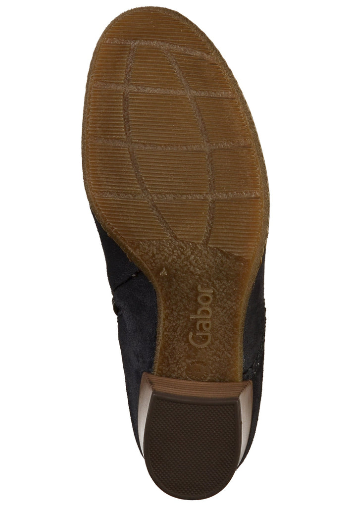 Gabor Stiefelette Veloursleder Blau - surf4shoes