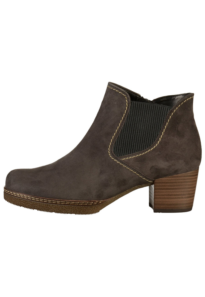 Gabor Stiefelette Veloursleder Dunkelgrau - surf4shoes