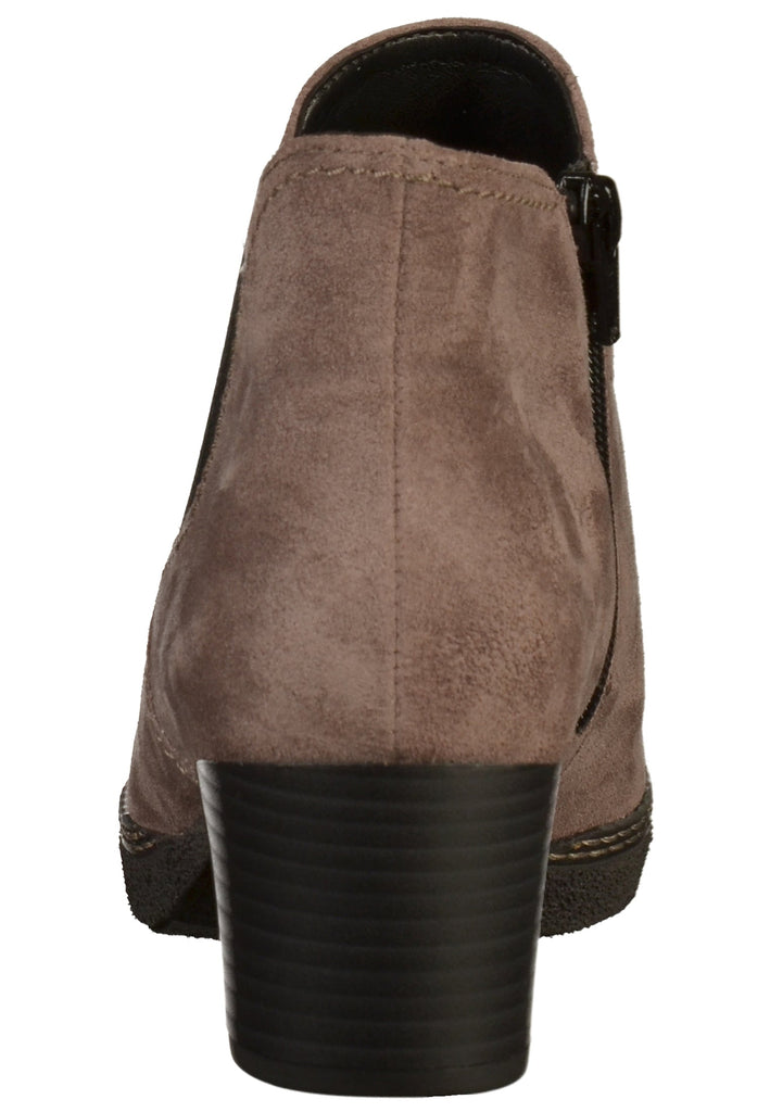 Gabor Stiefelette Veloursleder Beige - surf4shoes