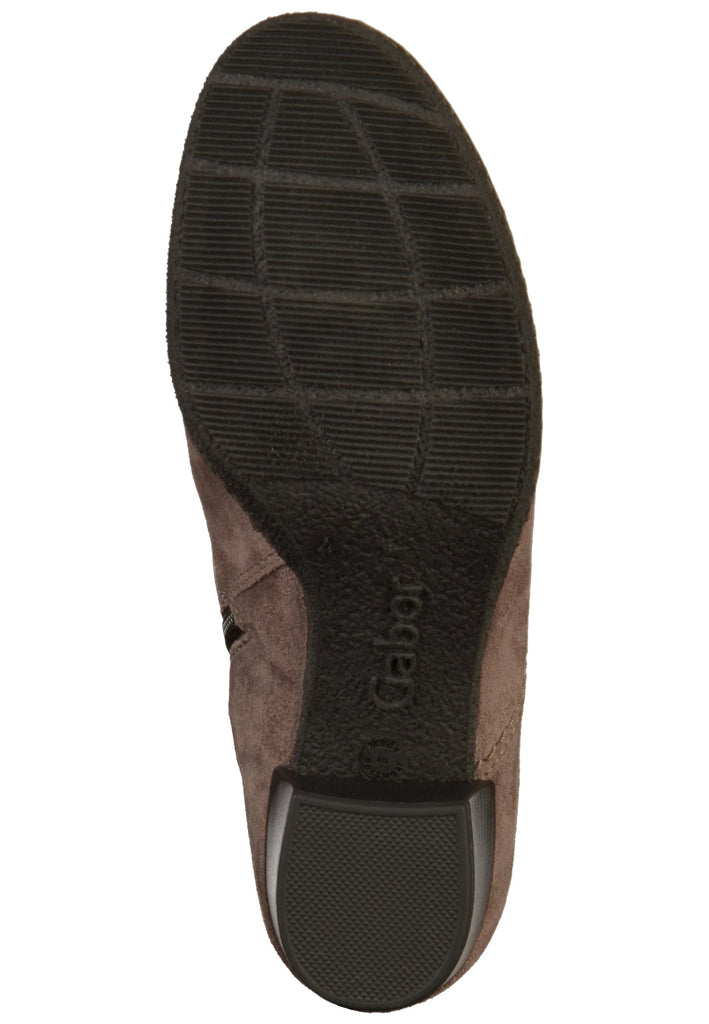 Gabor Stiefelette Veloursleder Beige - surf4shoes