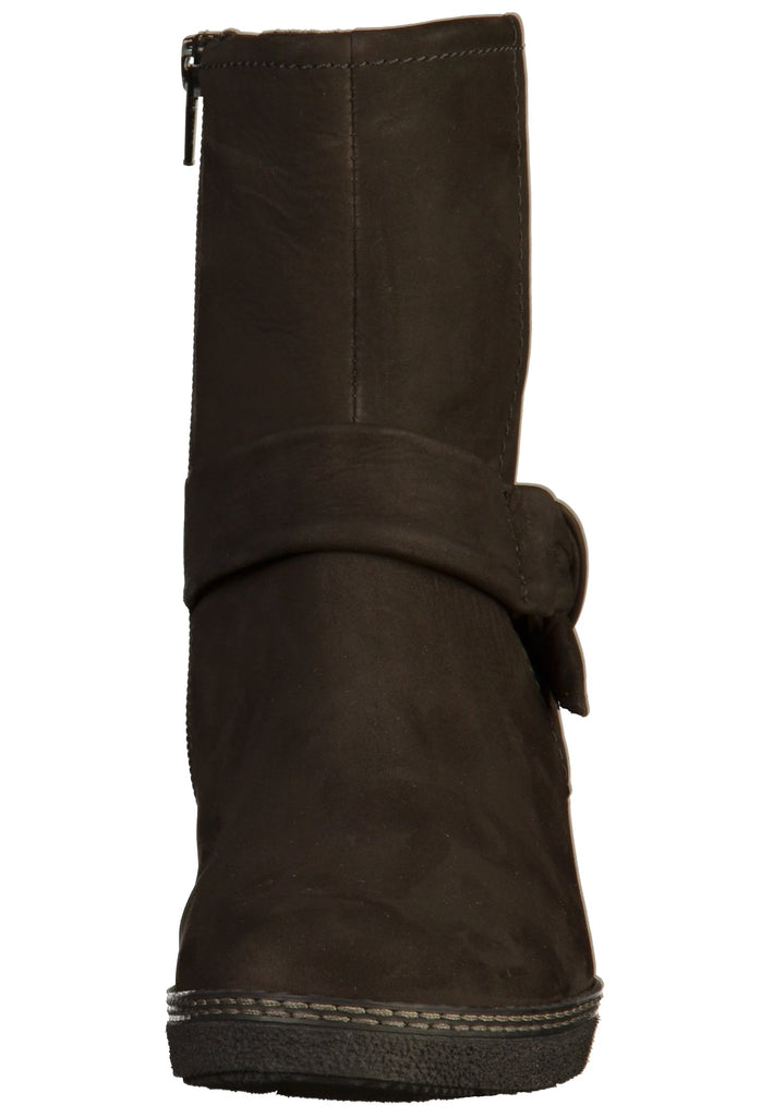 Gabor Stiefelette Nubukleder Schwarz - surf4shoes