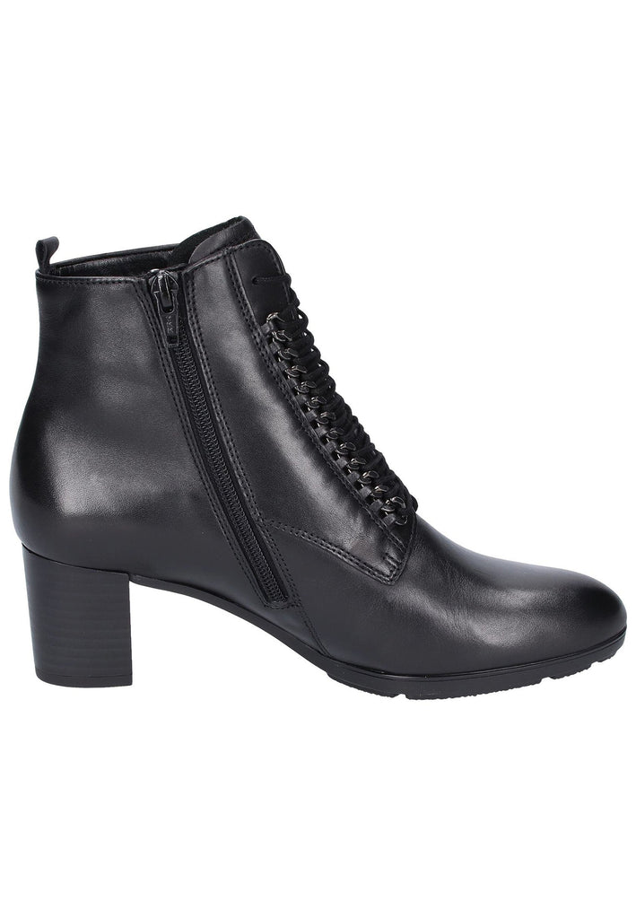 Gabor Stiefelette Leder Schwarz - surf4shoes