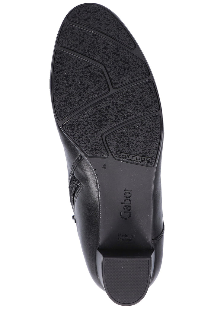Gabor Stiefelette Leder Schwarz - surf4shoes