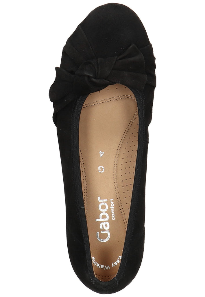 Gabor Ballerinas Leder Schwarz - surf4shoes