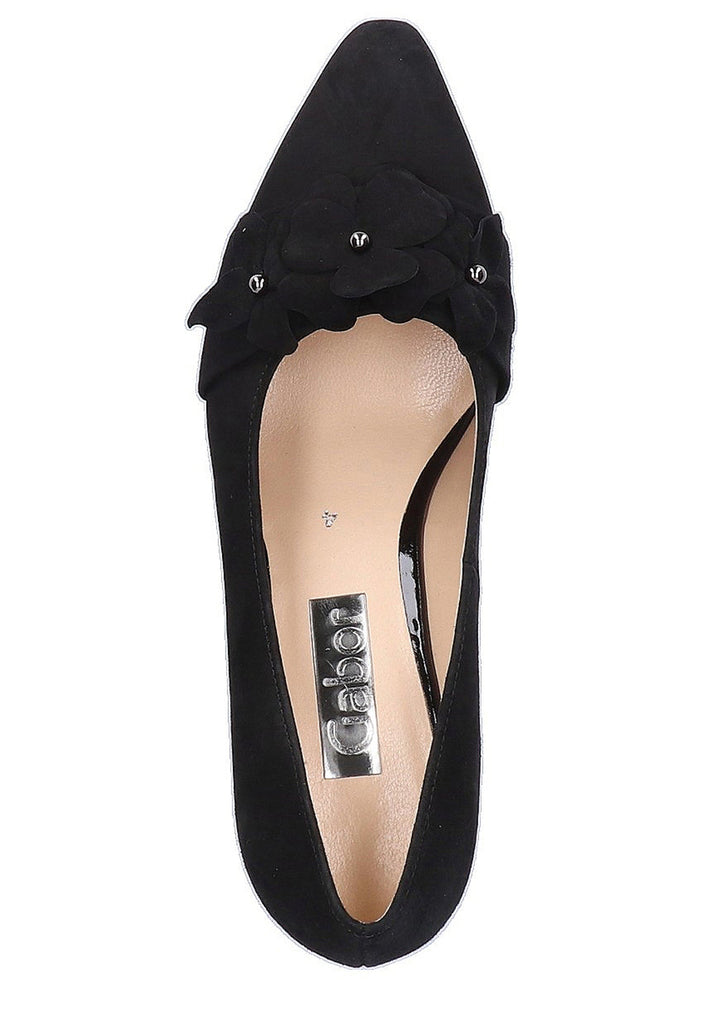 Gabor Pumps Leder Schwarz - surf4shoes
