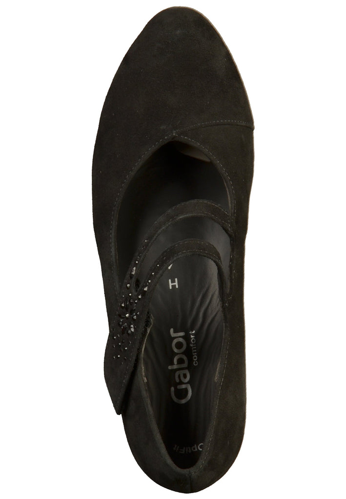 Gabor Pumps Leder Schwarz - surf4shoes