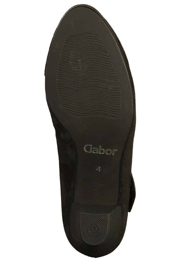 Gabor Pumps Leder Schwarz - surf4shoes