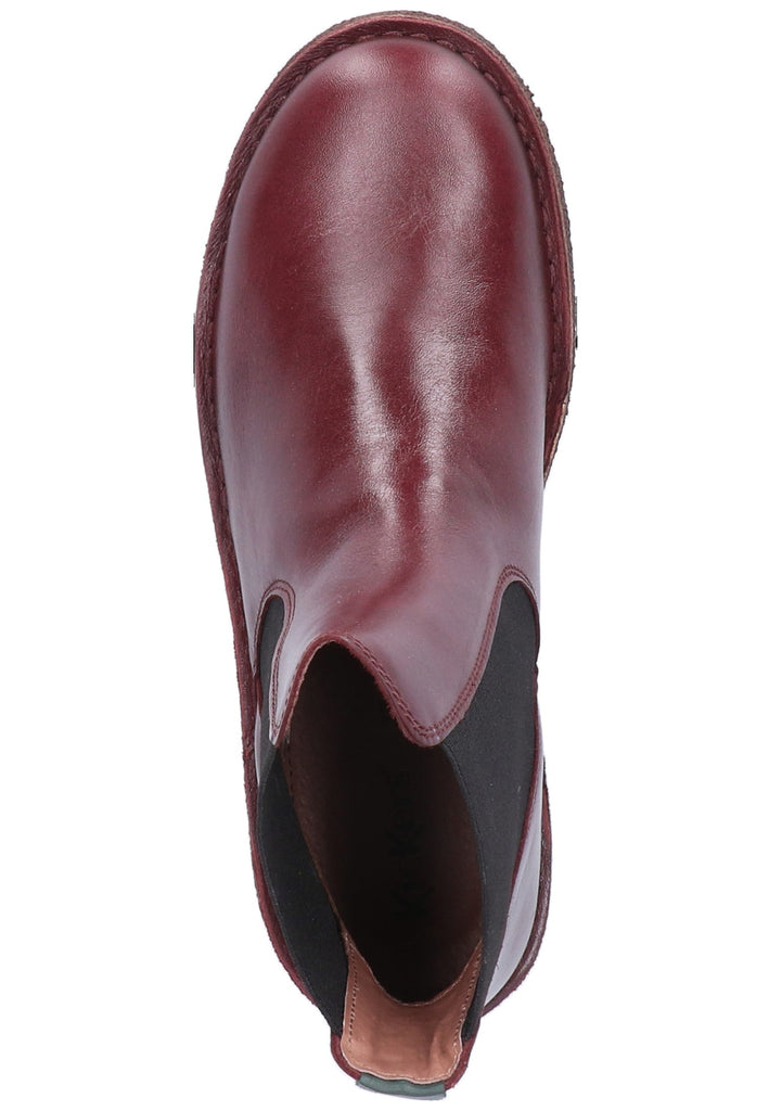 Kickers Stiefelette Leder Dunkelrot - surf4shoes