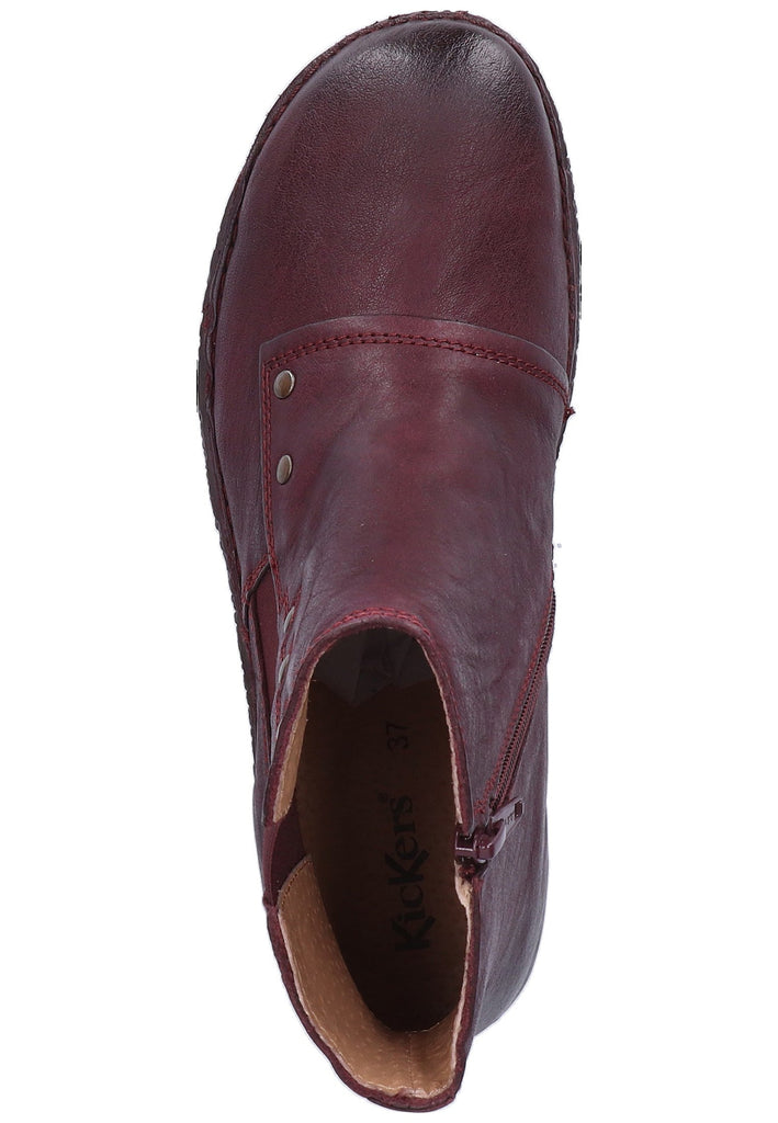 Kickers Stiefelette Leder Bordeaux - surf4shoes