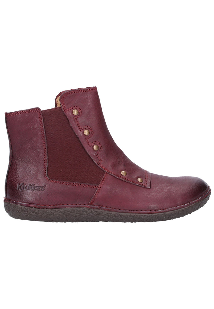 Kickers Stiefelette Leder Bordeaux - surf4shoes