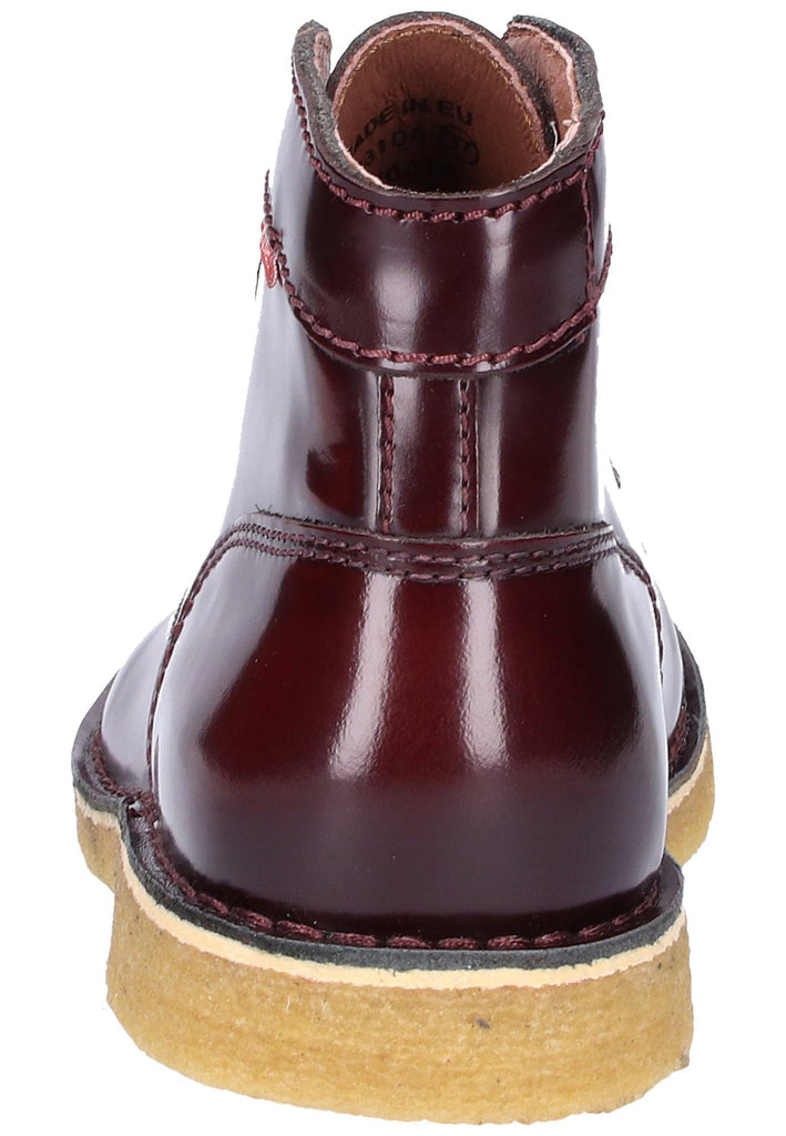 Kickers Stiefelette Glattleder Rot - surf4shoes