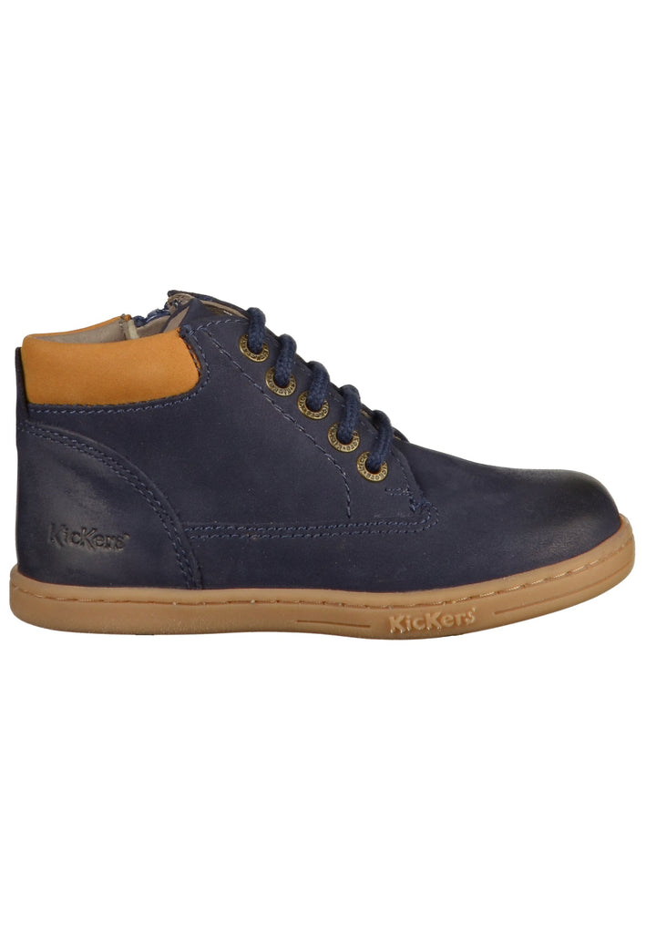 Kickers Halbschuhe Leder Blau - surf4shoes