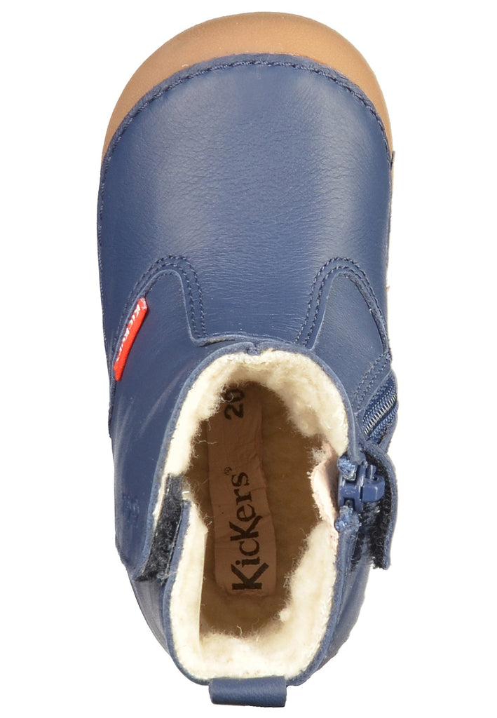 Kickers Stiefel Leder Marine Warmfutter - surf4shoes