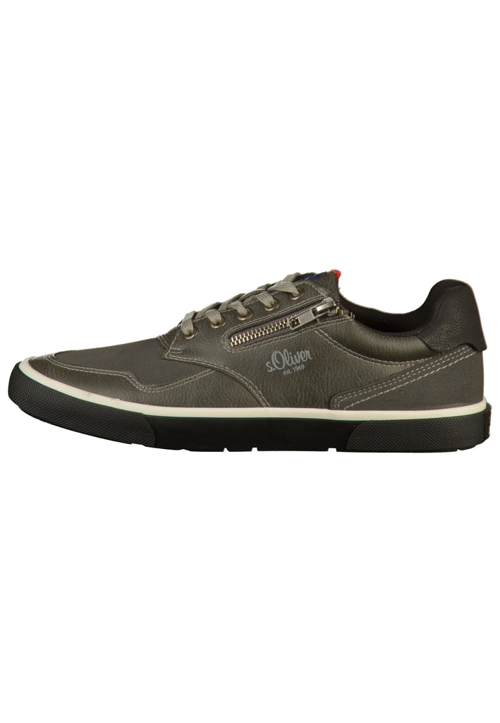 s.Oliver Sneaker Lederimitat Grau - surf4shoes