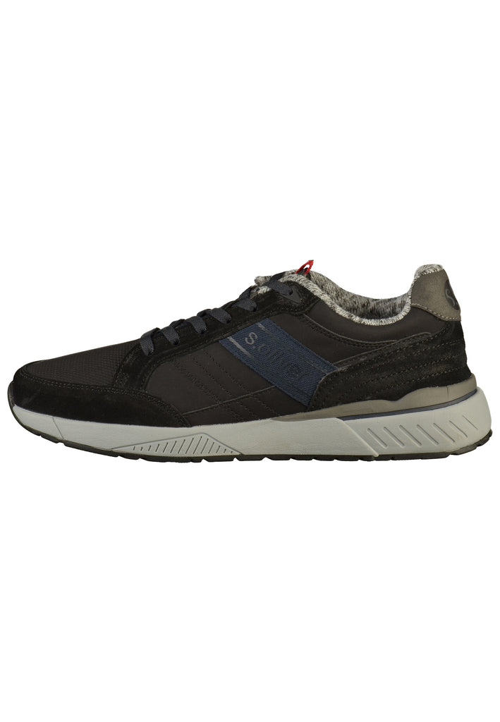s.Oliver Sneaker Leder/Textil Schwarz - surf4shoes