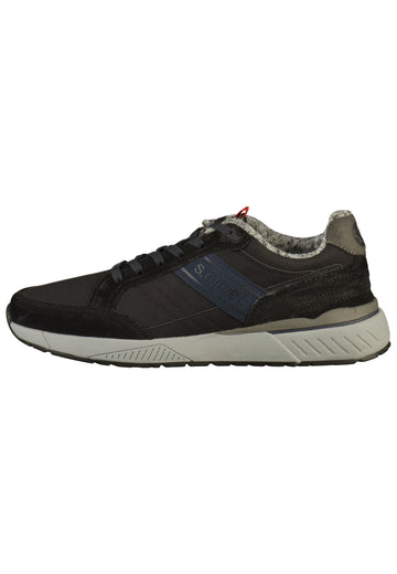 s.Oliver Sneaker Leder/Textil Schwarz - surf4shoes