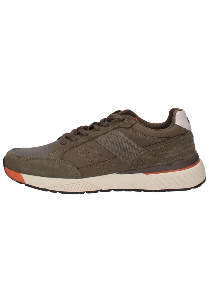 s.Oliver Sneaker Leder Khaki - surf4shoes
