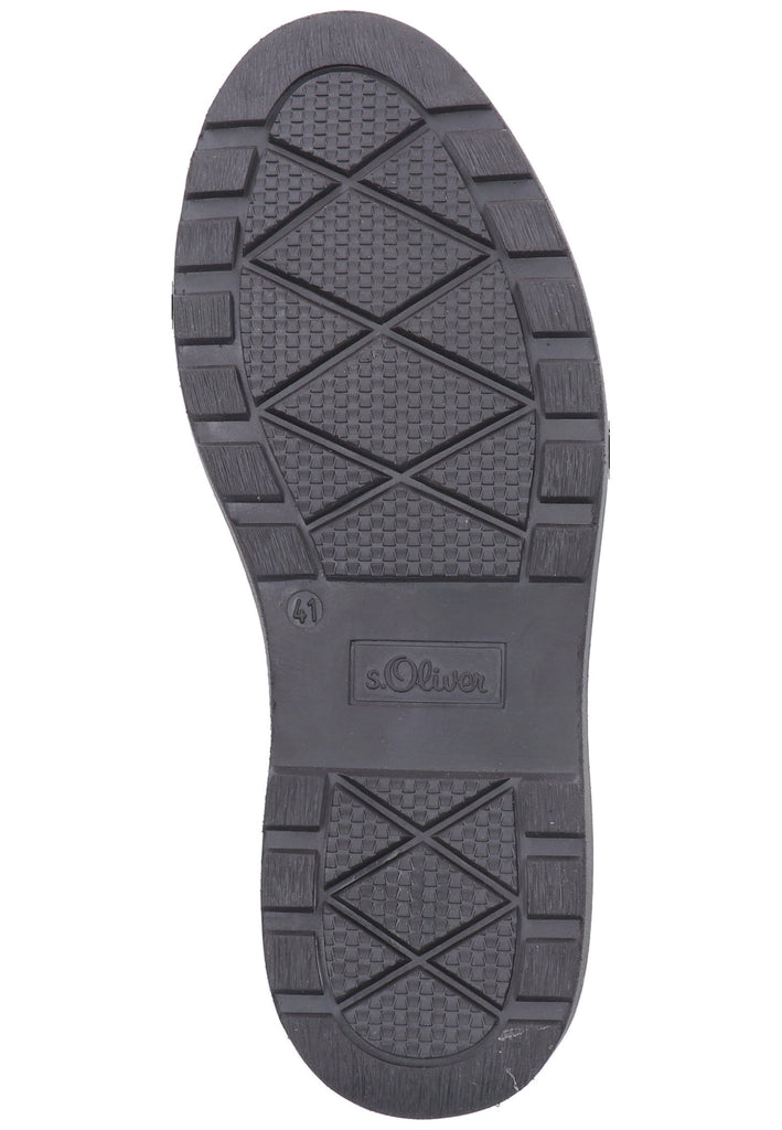 s.Oliver Halbschuhe Leder Schwarz - surf4shoes