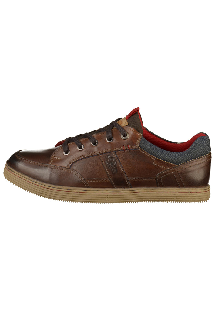 s.Oliver Sneaker Leder/Textil Braun - surf4shoes