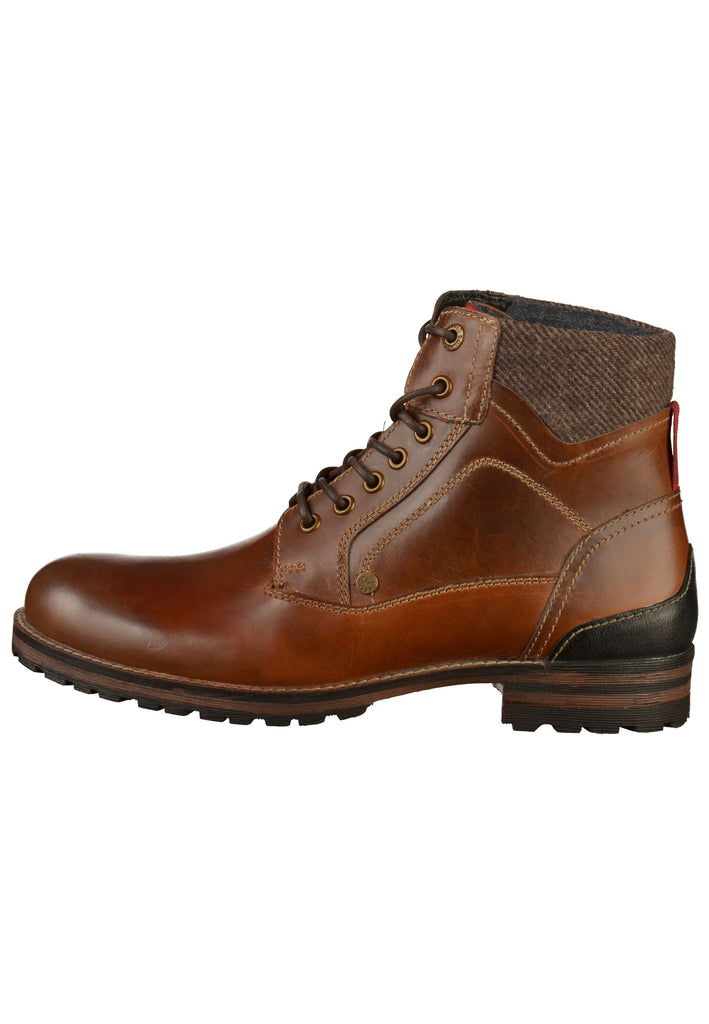 s.Oliver Stiefelette Leder/Textil Braun - surf4shoes